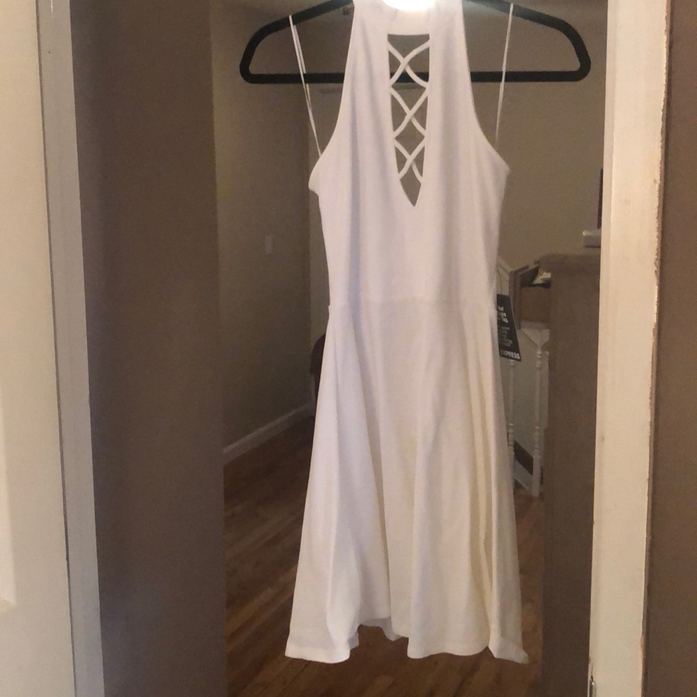 White Skater Dress